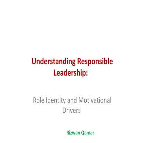 Understanding Responcible Leadership