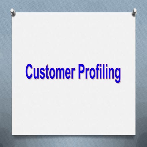 Understanding retilers profile and managing him