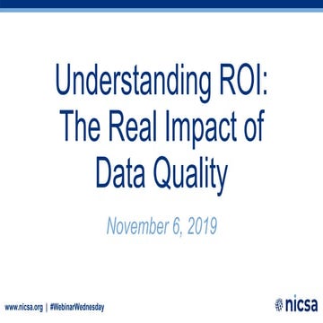 Understanding ROI: The Real Impact of Data Quality
