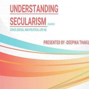 Understanding secularism