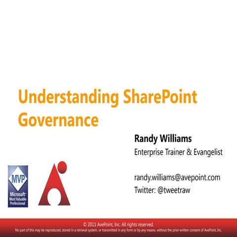 Understanding SharePoint Governance