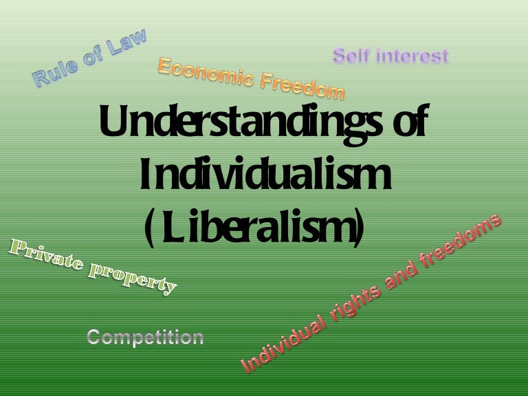 Understandings of individualism
