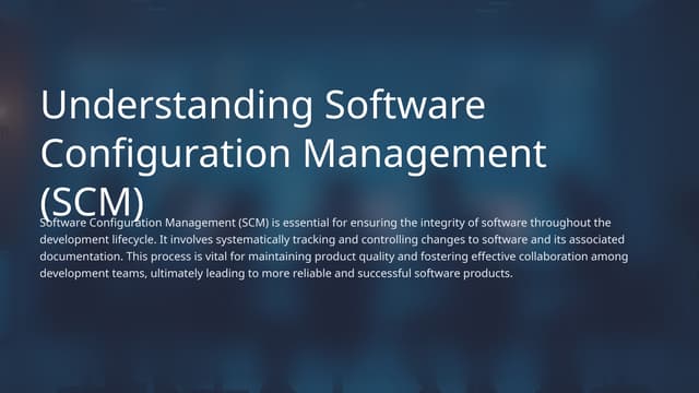 Understanding Software Configration pptx