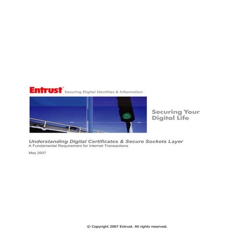 Understanding Digital Certificates & Secure Sockets Layer