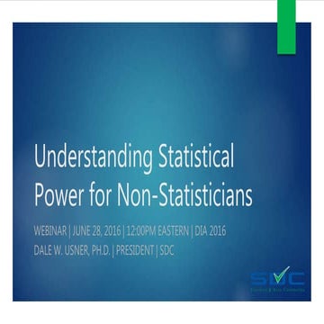 Understanding Statistical Power for Non-Statisticians