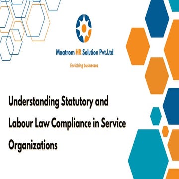 Understanding Statutory and Labour Law Compliance in Service ...