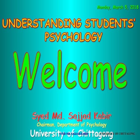 Understanding students' psychology
