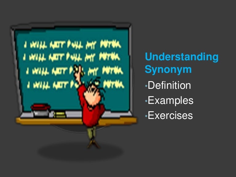 Understanding synonym