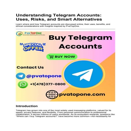 Comprehensive Guide to Responsible Telegram Account Usage and ...