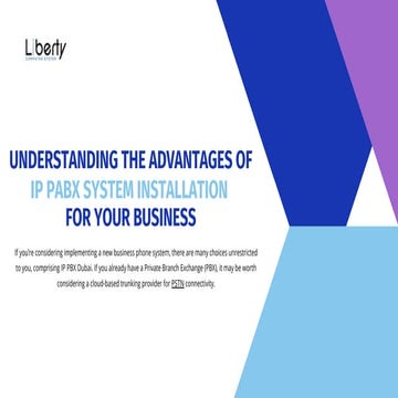 Understanding The Advantages Of IP PABX System Installation For Your Business...