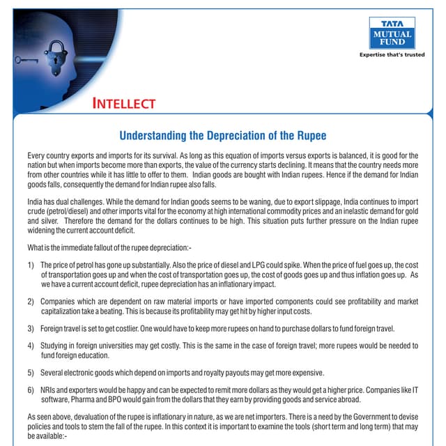 Understanding the Depreciation of the Rupee 
