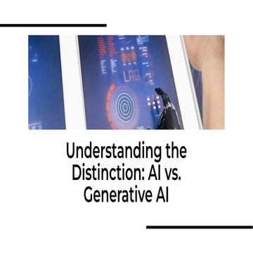 Understanding the Distinction: AI vs. Generative AI