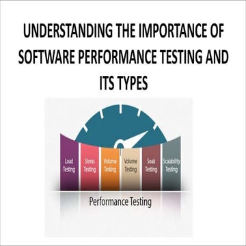 Understanding the importance of software performance testing and its ...
