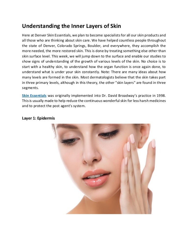 Understanding the inner layers of skin