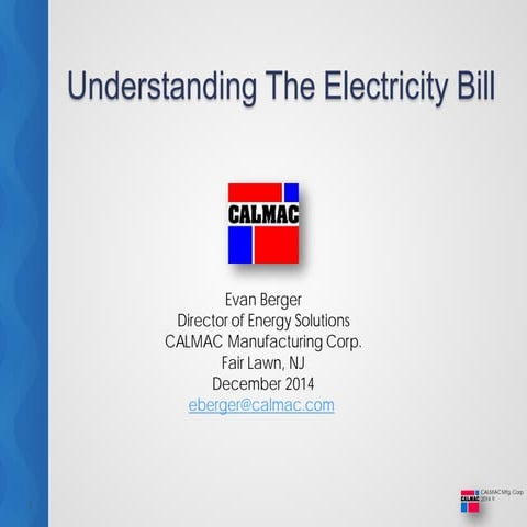 Understanding the New Jersey electricity bill