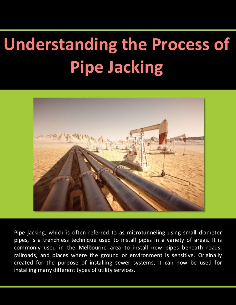 Understanding the Process of Pipe Jacking