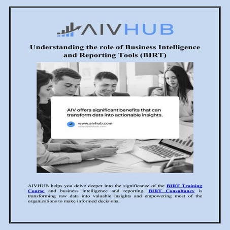 Understanding the role of Business Intelligence and Reporting Tools ...