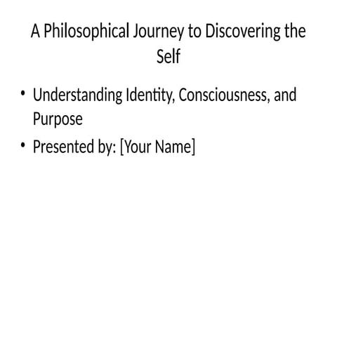 understanding the self powerpoint pres..