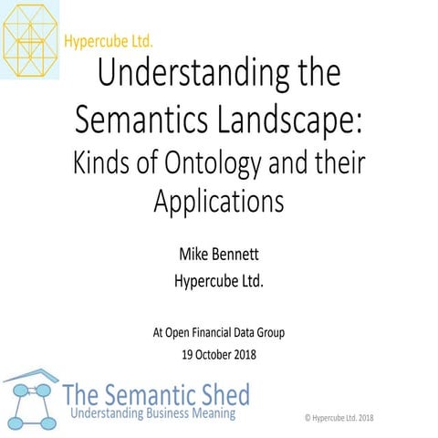 Understanding the semantics landscape