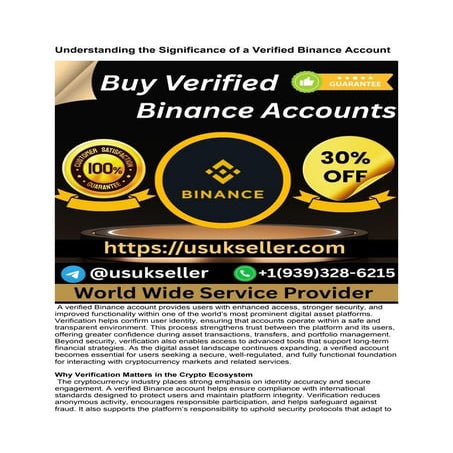 Understanding the Significance of a Verified Binance Account.docx