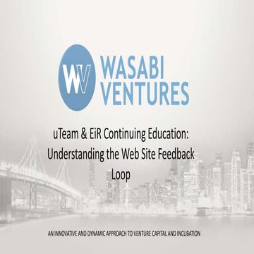 EiR & Engineering Continuing Ed: Understanding the Web Site Feedback Loop