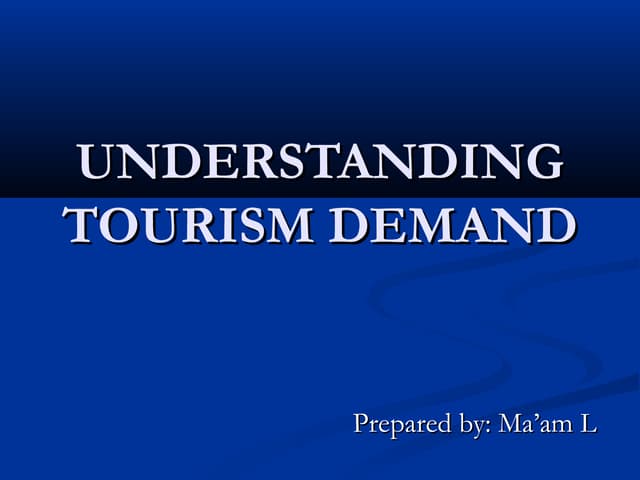 Leipers model of tourism system | PPTX