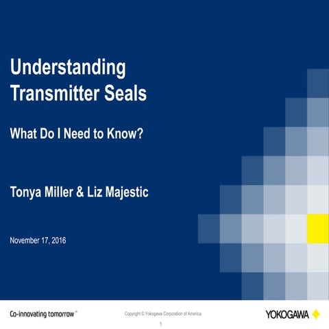 Understanding Transmitter Seals Webinar