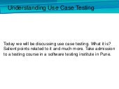 Understanding use case testing