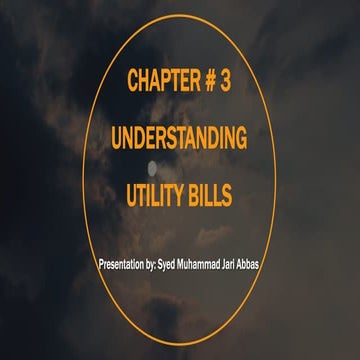 Understanding utility bills