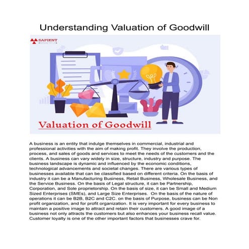 Valuation of goodwill | PPTX