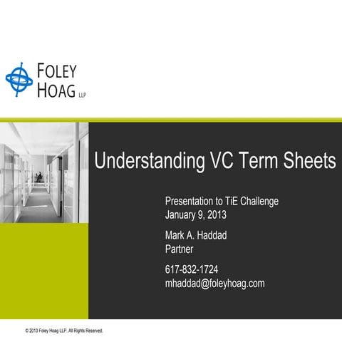 Understanding VC Term Sheets | PDF