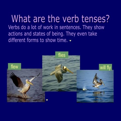 Understanding verb tense