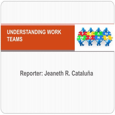 Understanding work teams
