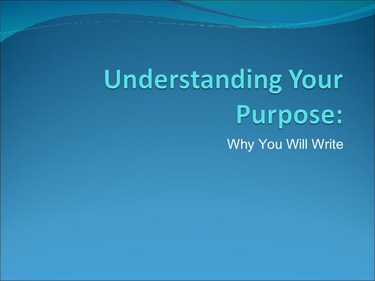 Understanding Your Purpose