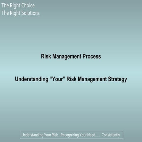 Understanding Your Risk Management Strategy