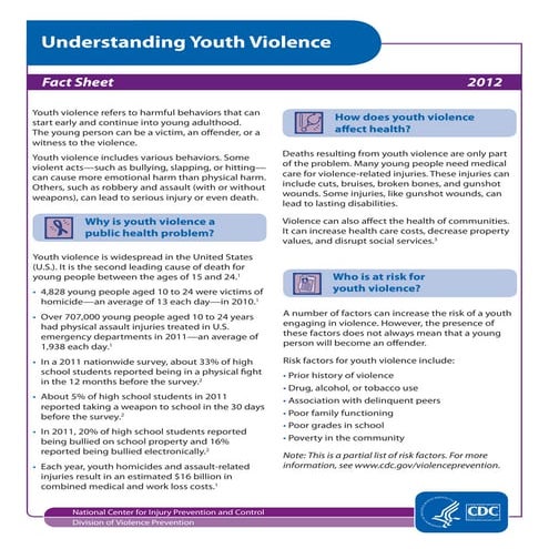 Understanding youth violence | PDF