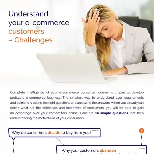 Understand your e-commerce customers – challenges infographic