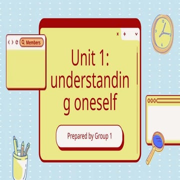 UNDERSTTHE SELF____________________________