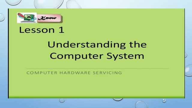 Understanding Computer system.pptx Grade 12 | PPT