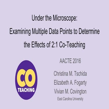Under the Microscope  Examining Multiple Data Points to Determine the Effects...