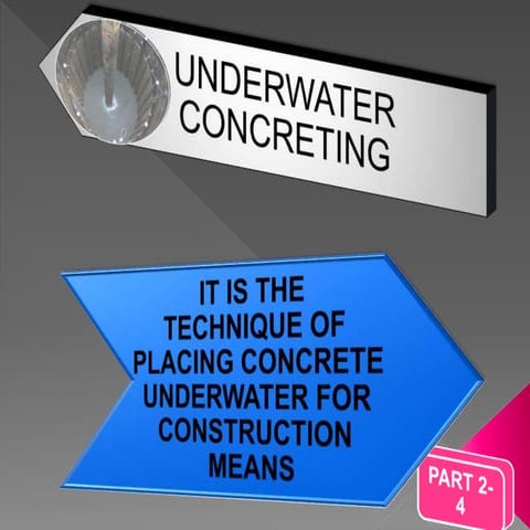 Underwater concreting and soil reinforcement techniques,