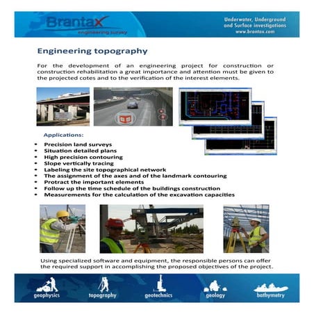 Underwater,underground and surface investigation