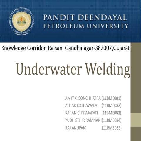 Underwater Welding