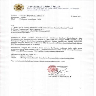 Undangan Konsolidasi PKM 5 Bidang D...