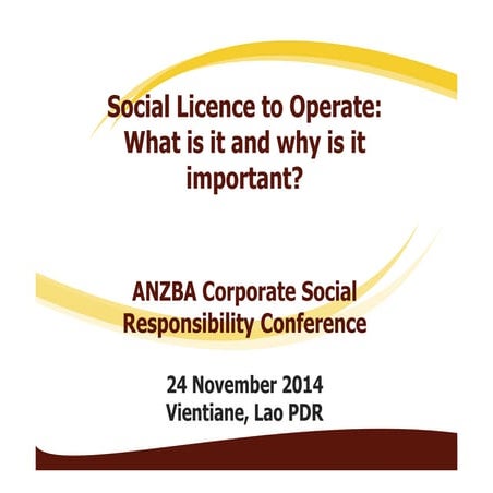 Social Licence to Operate: What and Why     Undp   standley