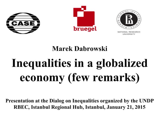 Inequalities in a globalized econom...
