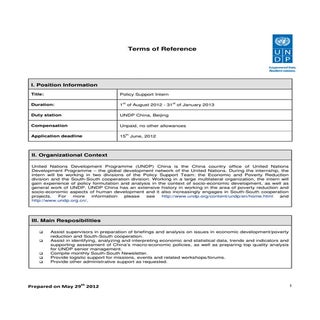 Undp china, beijing   policy suppor...