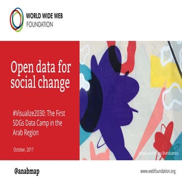 Open data for social change & the SDGs
