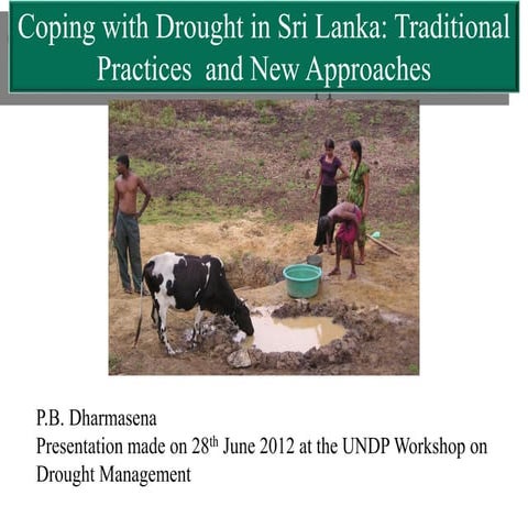 Coping with Drought in Sri Lanka: Traditional Practices and New ...