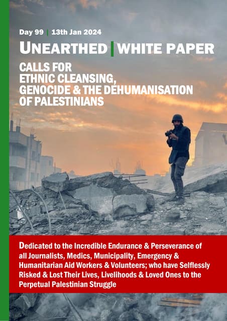 404 Fully Sourced Calls and Actions for the ethnic cleansing, genocide and de...